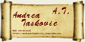 Andrea Tasković vizit kartica